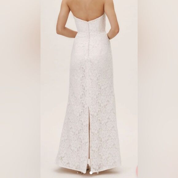 NWT BHLDN Whispers & Echoes Eastcote Strapless Bridal Wedding Gown Dress Size 8 - Picture 12 of 16